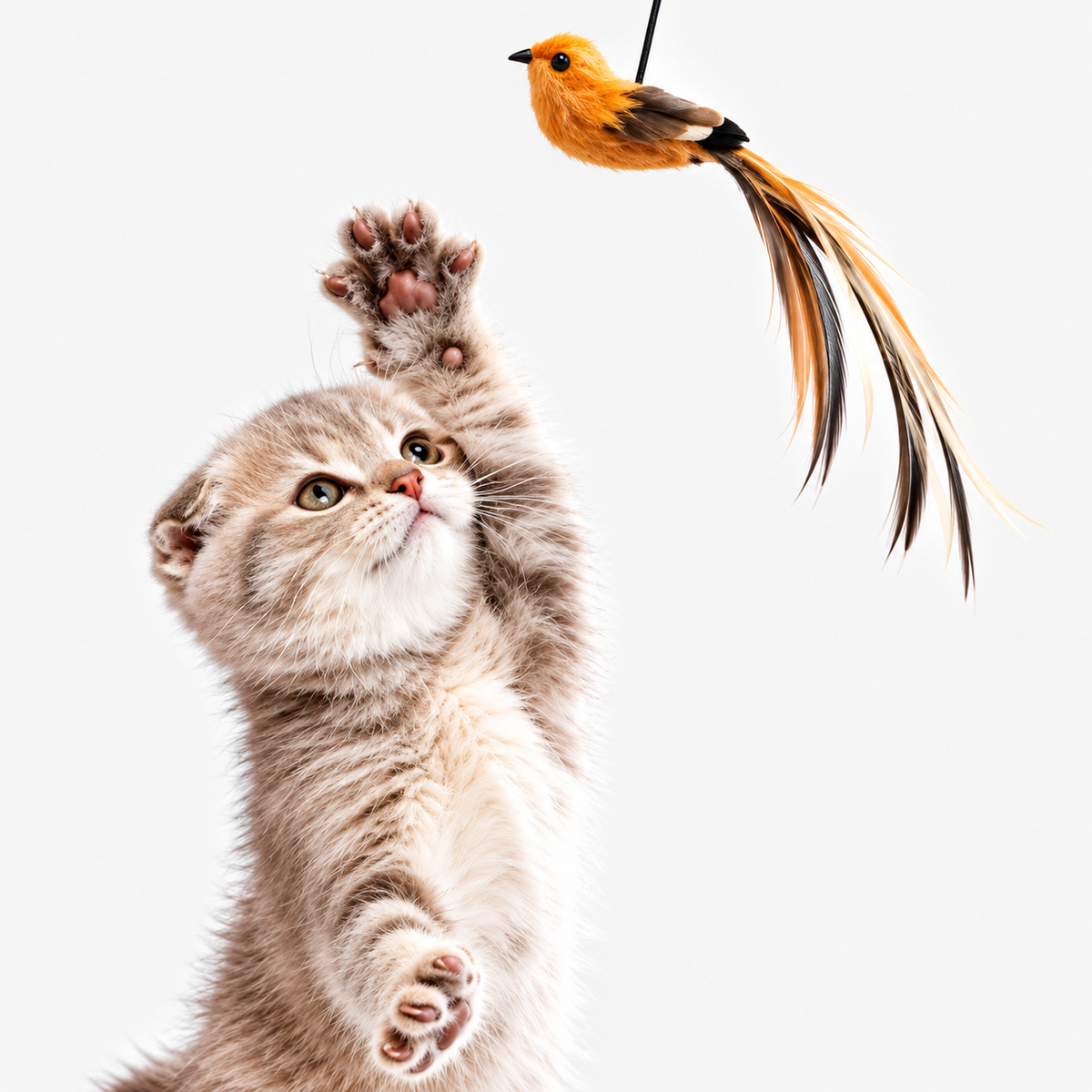 Juguete para gatos con pájaro interactivo