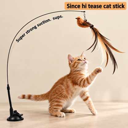 Juguete para gatos con pájaro interactivo